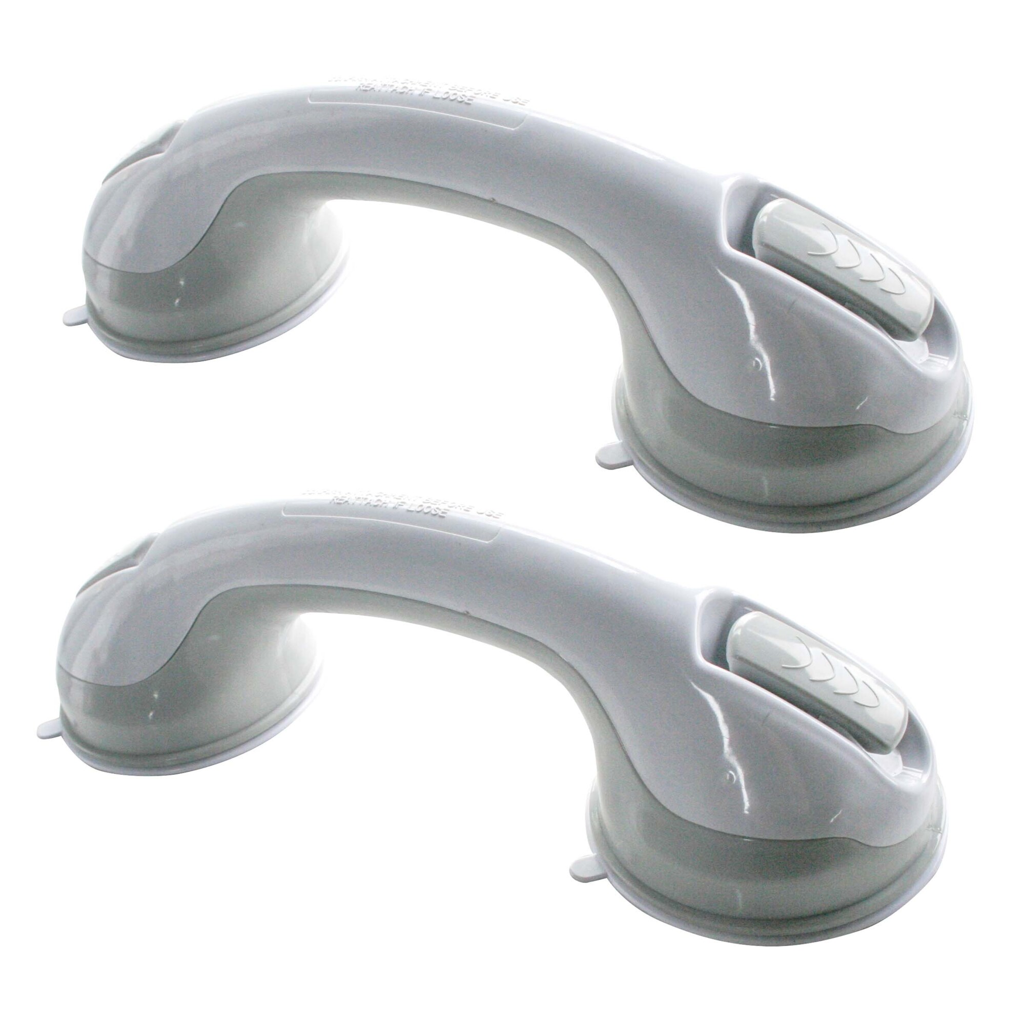 AmeriHome Suction Grab Bar Set — 12in., 2 Pcs, ABS Plastic, Model# SGBSET12